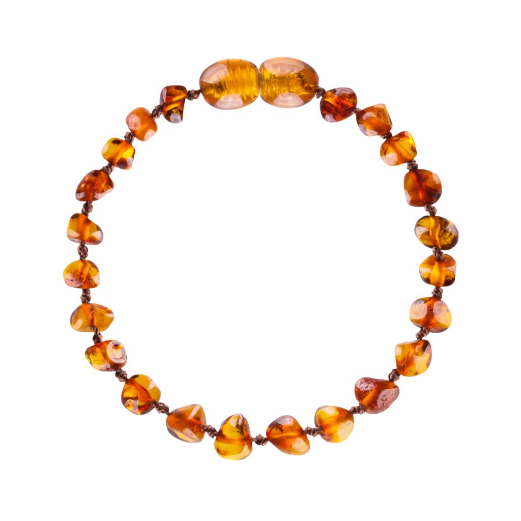 Barnsteen armband voor kinderen, Cognac kleur, Barnstenen armband, Barnsteen armband.