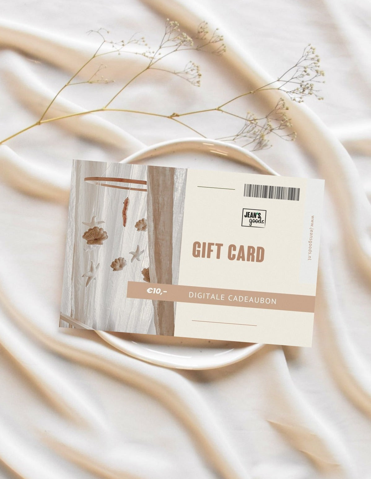 Cadeaubon, Kadokaart, Jean's goods, Digitale Cadeaubon