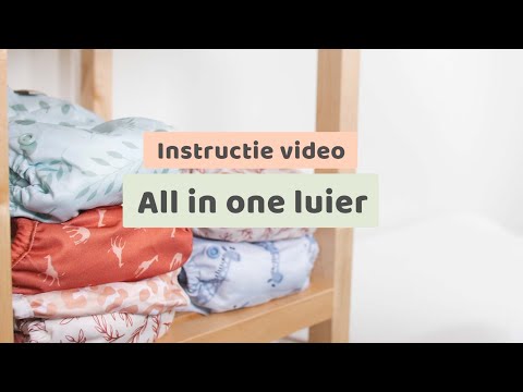 instructie video wasbare luier all-in-one