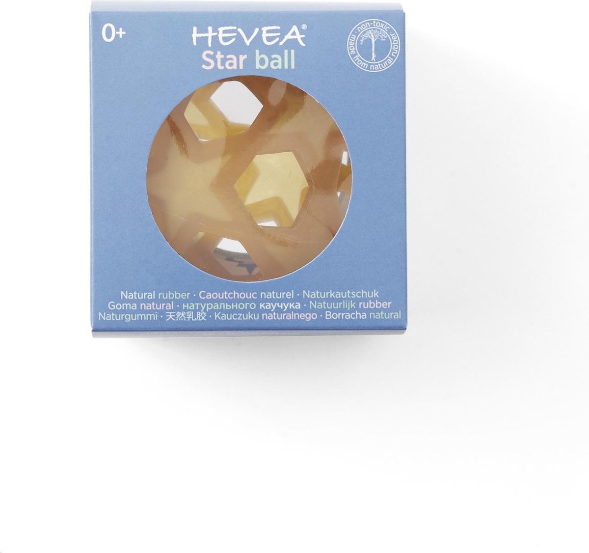 Hevea Speelbal ster - natuurrubber - vanaf 0+ - Jean's goods