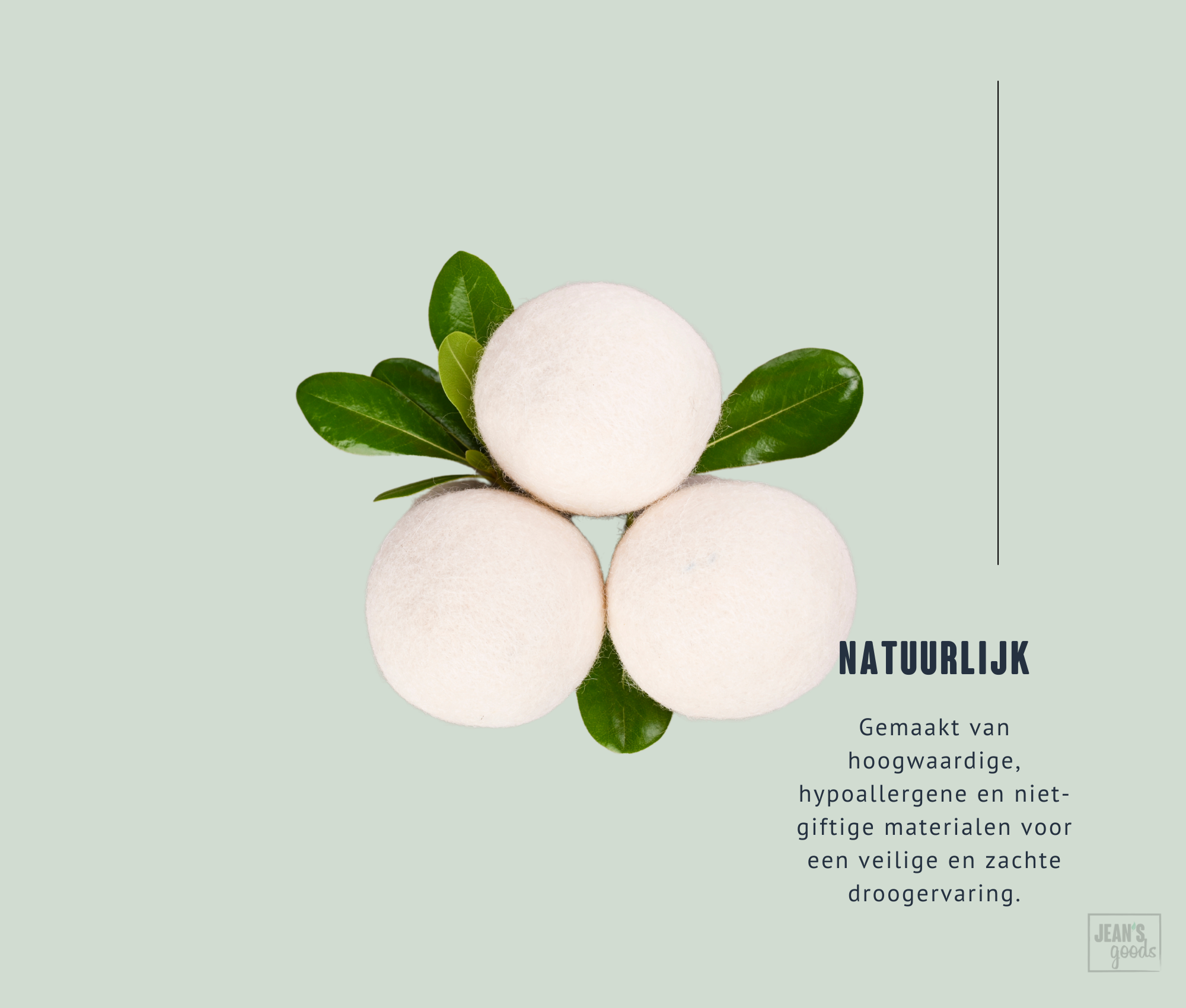 natuurlijke en duurzame drogerballen van schapenwol