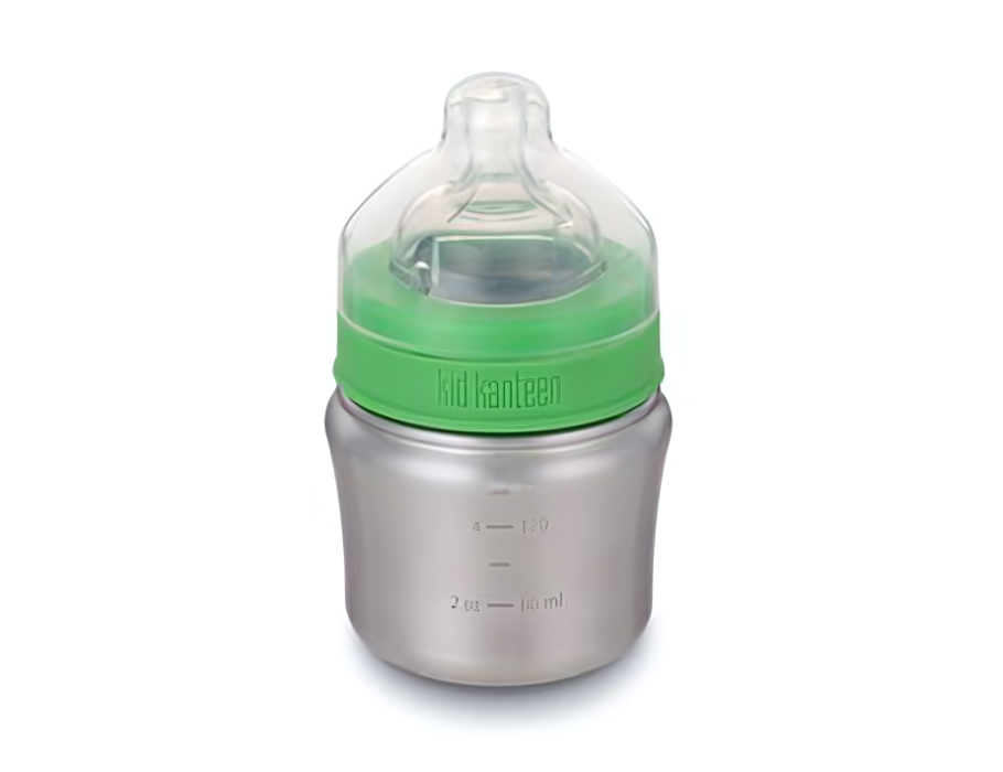 RVS Drinkfles Baby, Klean Kanteen, Slow Flow Speen, Duurzame Drinkfles voor Baby's